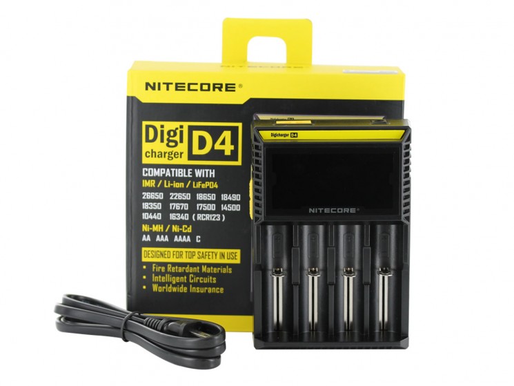 Универсальное зарядное устройство Nitecore Digicharger D4